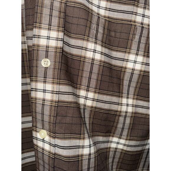 Towncraft Men's Med Plaid Wrinkle Free Long Sleeve Button Down Shirt Pocket NWOT - Picture 2 of 5